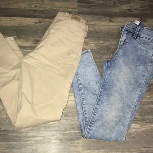 Girls size 14 jeans old navy and jordache